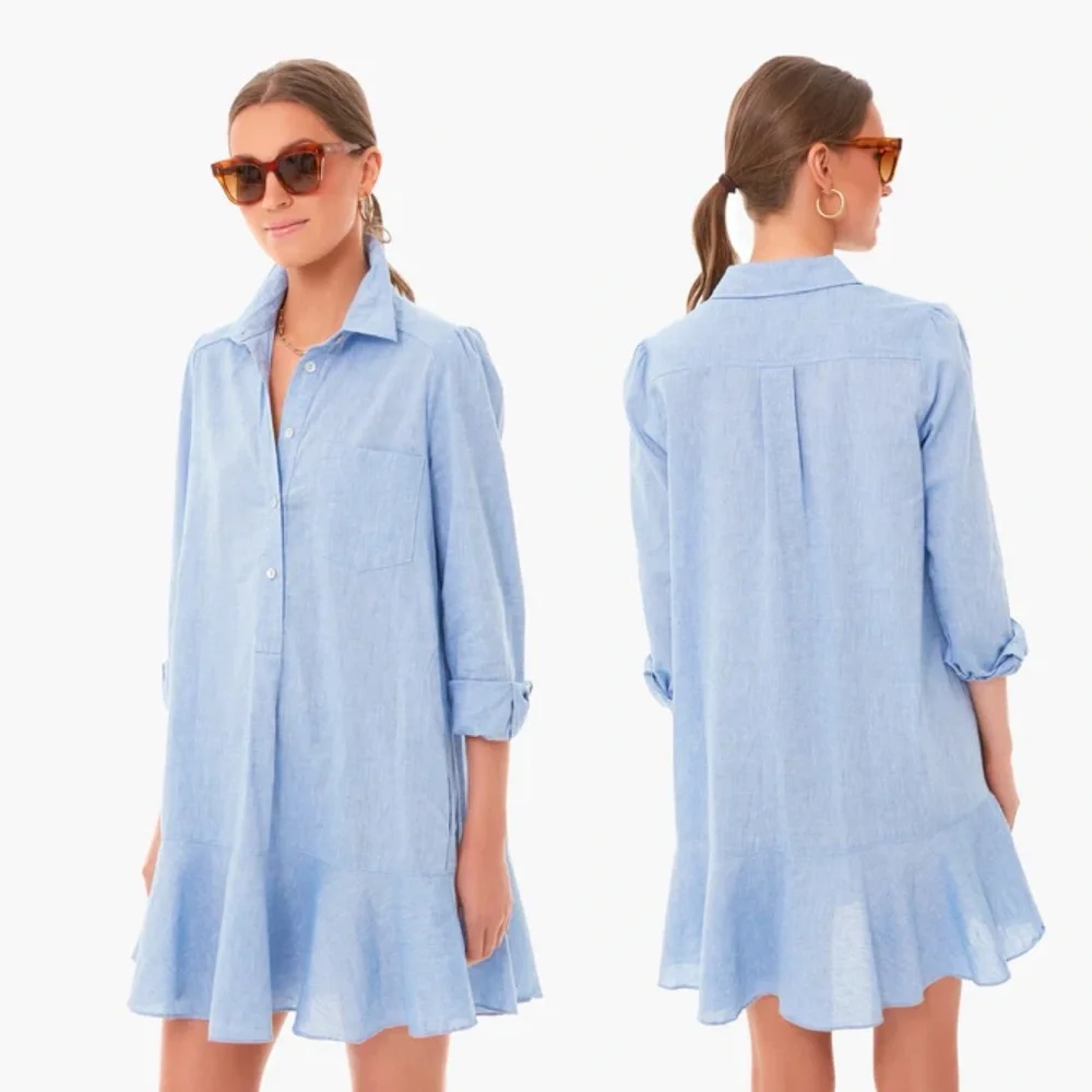 NWT Tuckernuck Chambray Callahan Shirt Dress M - Picture 2 of 5